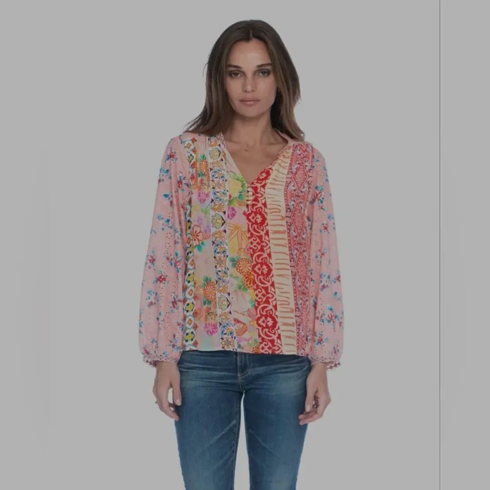 TOLANI Teegan coral top size S